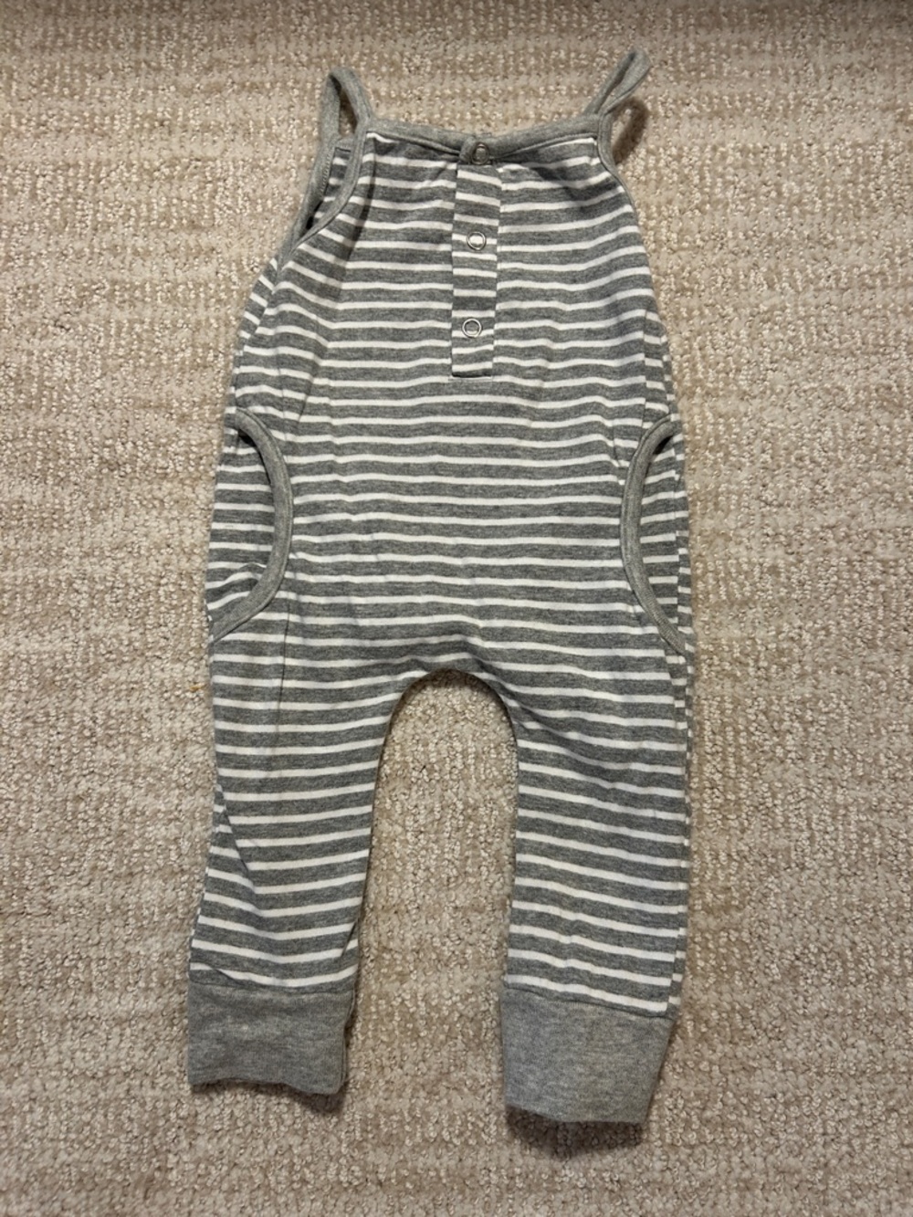 Little Bipsy striped play romper